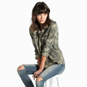 Lucky Brand Camo Shirt Jacket